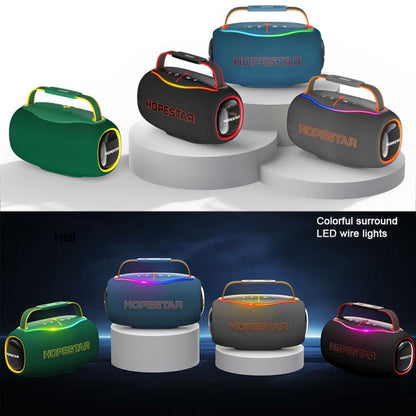 HOPESTAR H80 80W Outdoor Portable Waterproof Bluetooth Speaker(Dark Green) - Waterproof Speaker by HOPESTAR | Online Shopping UK | buy2fix