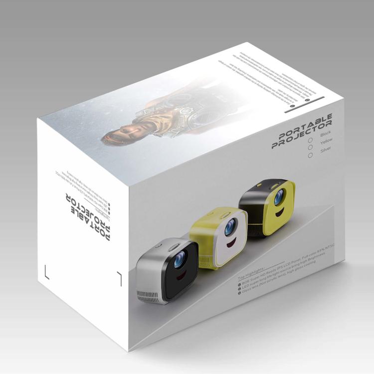 VIVIBRIGHT L1 Basic 480x240P 60ANSI LCD + LED Smart Projector, UK Plug(Black) - LED Projector by VIVIBRIGHT | Online Shopping UK | buy2fix