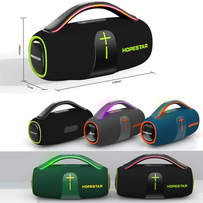 HOPESTAR H85 70W Outdoor Portable Waterproof Bluetooth Speaker, Support TF / AUX / USB(Grey) - Waterproof Speaker by HOPESTAR | Online Shopping UK | buy2fix