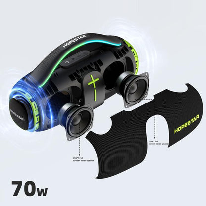 HOPESTAR H85 70W Outdoor Portable Waterproof Bluetooth Speaker, Support TF / AUX / USB(Navy Blue) - Waterproof Speaker by HOPESTAR | Online Shopping UK | buy2fix