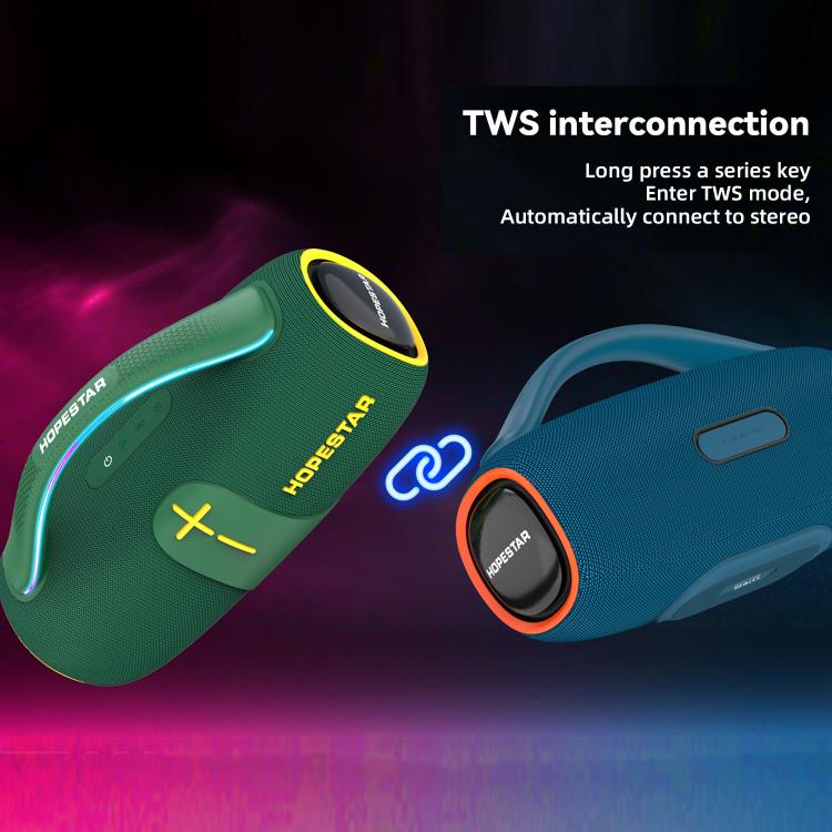 HOPESTAR H85 70W Outdoor Portable Waterproof Bluetooth Speaker, Support TF / AUX / USB(Black) - Waterproof Speaker by HOPESTAR | Online Shopping UK | buy2fix