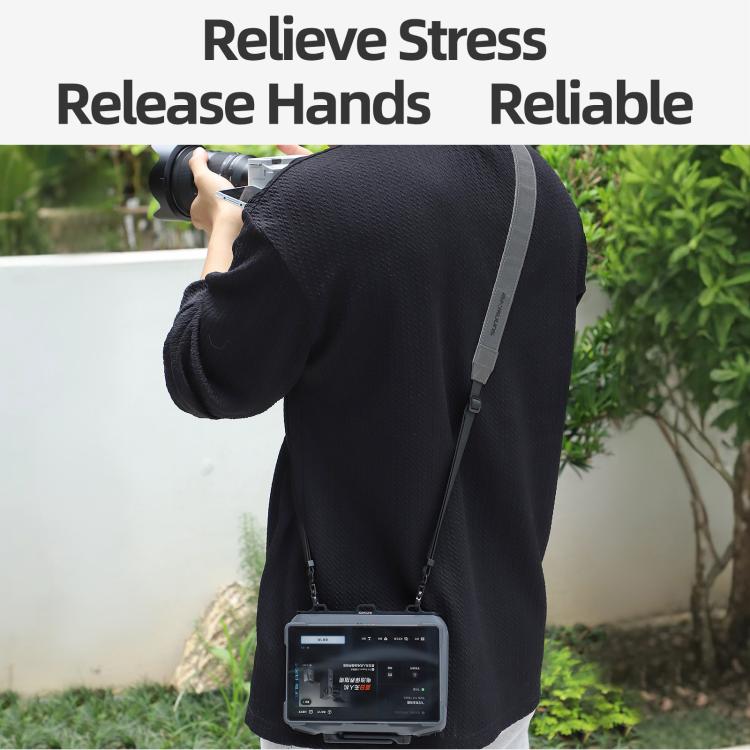 For DJI RC Pro 2 Sunnylife GS013 Multi-Purpose Lanyard with CNC Aluminum Buckle(Grey) - Holder Series by Sunnylife | Online Shopping UK | buy2fix