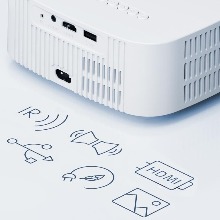 VIVIBRIGHT L03 Basic 1280x720P 150ANSI Smart Projector, UK Plug(White) - LED Projector by VIVIBRIGHT | Online Shopping UK | buy2fix