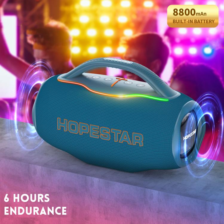 HOPESTAR H87 70W Outdoor Portable Waterproof Bluetooth Speaker, Support 3.5mm Jack(Grey) - Waterproof Speaker by HOPESTAR | Online Shopping UK | buy2fix