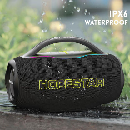 HOPESTAR H87 70W Outdoor Portable Waterproof Bluetooth Speaker, Support 3.5mm Jack(Grey) - Waterproof Speaker by HOPESTAR | Online Shopping UK | buy2fix