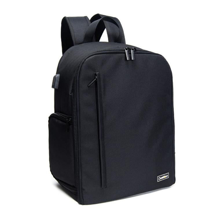 Cwatcun D6 Large II Camera Backpack Outdoor Waterproof Nylon DSLR Photography Bag, Size:32 x 17 x 41.5cm(Black) - Backpack by Cwatcun | Online Shopping UK | buy2fix