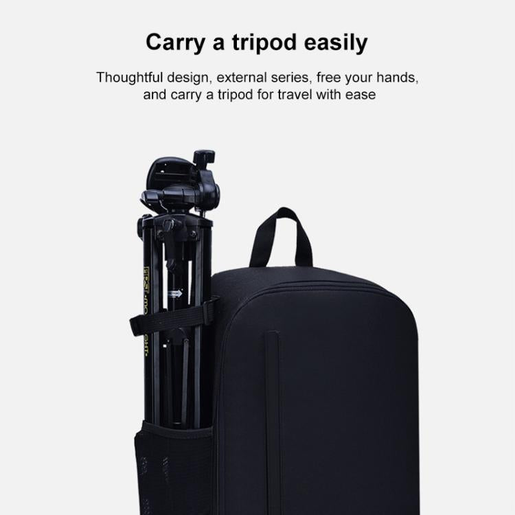 Cwatcun D6 Large II Camera Backpack Outdoor Waterproof Nylon DSLR Photography Bag, Size:32 x 17 x 41.5cm(Black) - Backpack by Cwatcun | Online Shopping UK | buy2fix