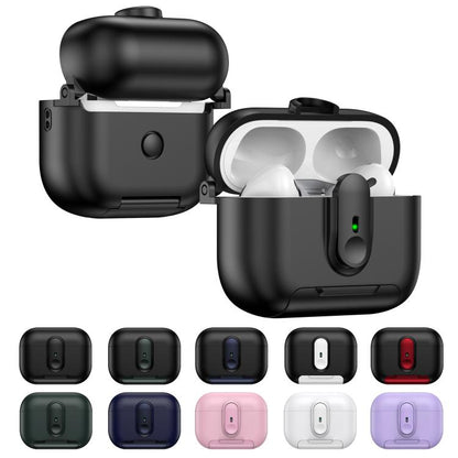 For AirPods Pro One-piece Holder Wireless Earphones Case with Lanyard(Black White) - For AirPods Pro by buy2fix | Online Shopping UK | buy2fix