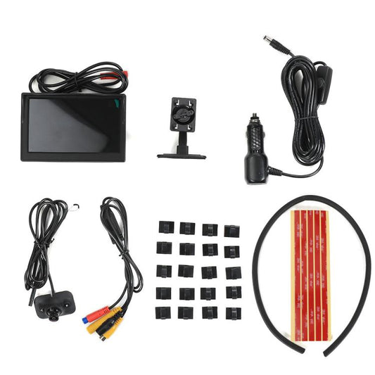 1080P 5 inch HD Display Screen Side Front Blind Spot Camera Image Assistance System Kit(Black) - Rear View Cameras by buy2fix | Online Shopping UK | buy2fix