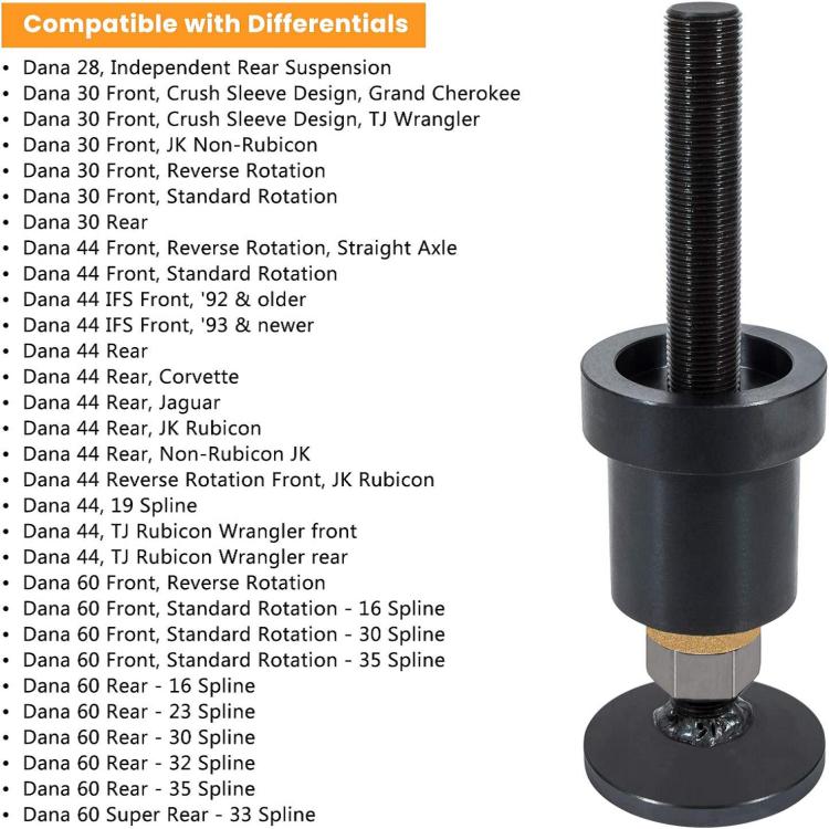 Car Inner + Front Shaft Tube Seal Kit for Jeep Wrangler JK TJ Dana 30(Black) - Engine Fittings by buy2fix | Online Shopping UK | buy2fix