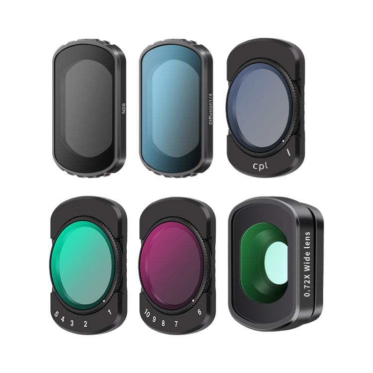 For DJI Osmo Pocket 3 Camera Lens Filter, Filter:0.72X Wide Lens - Lens Accessories by buy2fix | Online Shopping UK | buy2fix
