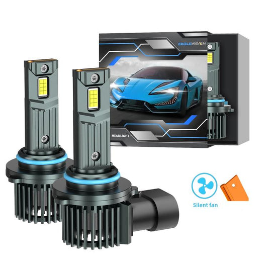 9005 1 Pair 32W 3200LM 6500K Car LED Headlight Bulb with Fan(Gun Metal) - LED Headlamps by buy2fix | Online Shopping UK | buy2fix