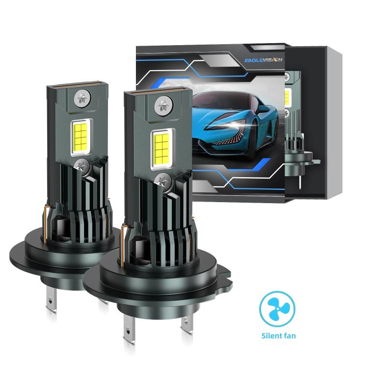 H7 1 Pair 32W 3200LM 6500K Car LED Headlight Bulb with Fan(Gun Metal) - LED Headlamps by buy2fix | Online Shopping UK | buy2fix