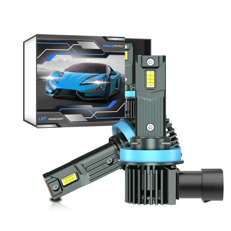 H11 1 Pair 32W 3200LM 6500K Car LED Headlight Bulb with Fan(Gun Metal) - LED Headlamps by buy2fix | Online Shopping UK | buy2fix