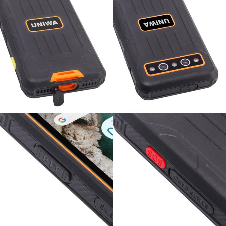 UNIWA R4001 Rugged Phone, Night Vision, 4GB+64GB, 4.0 inch Android 14 Unisoc T606 Octa Core, Network: 4G, OTG, NFC, Plug:AU Plug(Black) - UNIWA by UNIWA | Online Shopping UK | buy2fix