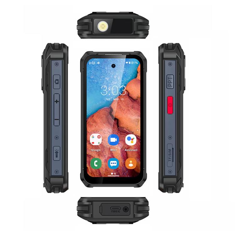 UNIWA R4002 Rugged Phone, 6GB+128GB, 3.88 inch Android 12 Mediatek MT6762 Octa Core, Network: 4G, OTG(Black) - UNIWA by UNIWA | Online Shopping UK | buy2fix