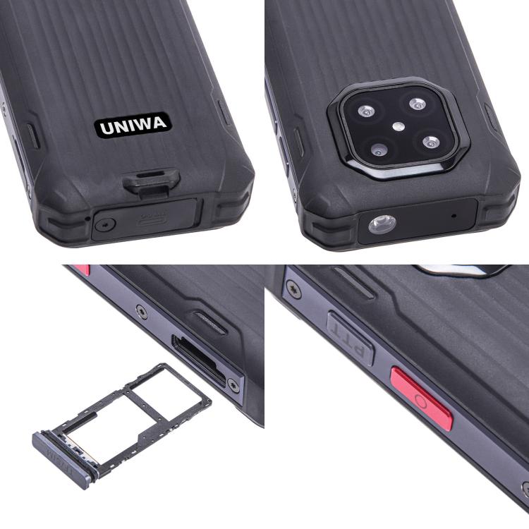 UNIWA R4002 Rugged Phone, 6GB+128GB, 3.88 inch Android 12 Mediatek MT6762 Octa Core, Network: 4G, OTG(Black) - UNIWA by UNIWA | Online Shopping UK | buy2fix