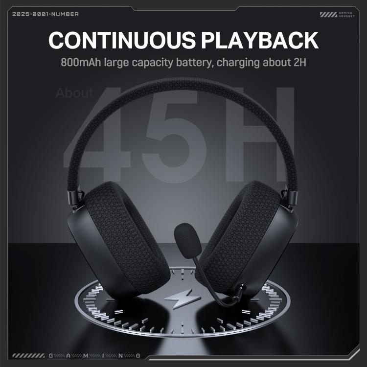 ONIKUMA GT839 Bluetooth 5.4 2.4G Wired E-sports Game Headset(Black) - Multimedia Headset by ONIKUMA | Online Shopping UK | buy2fix