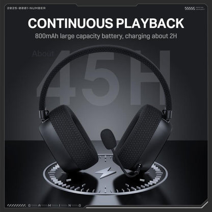 ONIKUMA GT839 Bluetooth 5.4 2.4G Wired E-sports Game Headset(Black) - Multimedia Headset by ONIKUMA | Online Shopping UK | buy2fix