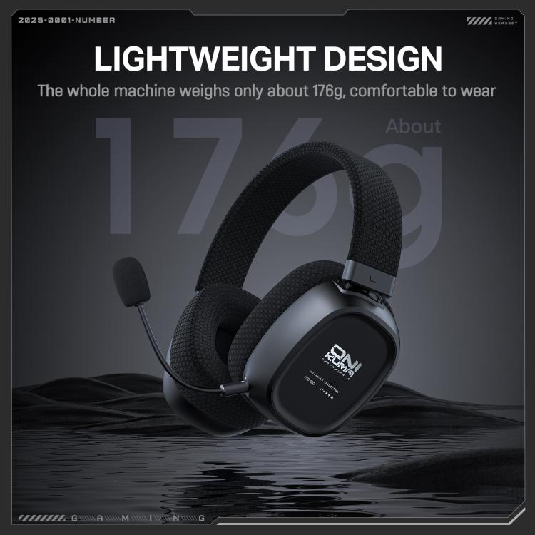 ONIKUMA GT839 Bluetooth 5.4 2.4G Wired E-sports Game Headset(Black) - Multimedia Headset by ONIKUMA | Online Shopping UK | buy2fix