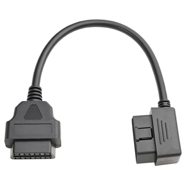 16 Pin Male to OBD2 Female Elbow Connection Cable OBD2 Extension Adapter, Length:30cm - Cables & Connectors by buy2fix | Online Shopping UK | buy2fix