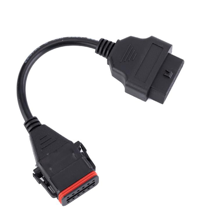 12 Pin to 16 Pin OBD Truck Diagnostic Cable for Komatsu / Cummins - Cables & Connectors by buy2fix | Online Shopping UK | buy2fix