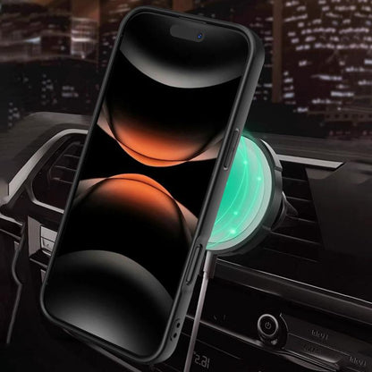 For iPhone Air Armor Rotating Holder MagSafe Phone Case(Black) - iPhone Air Cases by buy2fix | Online Shopping UK | buy2fix