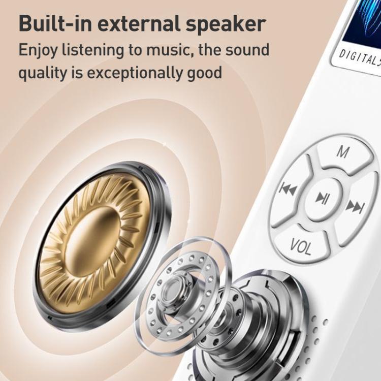 T09 Multifunctional Digital Screen MP3 / MP4 Bluetooth Music Player, Without Memory Card(White) - MP3 Player by buy2fix | Online Shopping UK | buy2fix