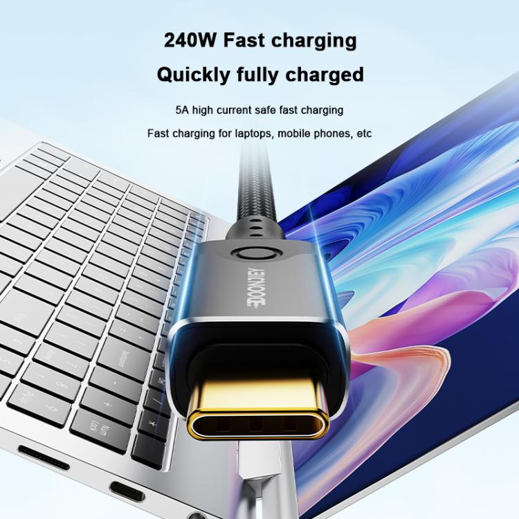 DOONJIEY DJUSB519GR 120Gbps Type-C 16K HD Projection Conversion Cable(Black) - USB-C & Type-C Cable by buy2fix | Online Shopping UK | buy2fix