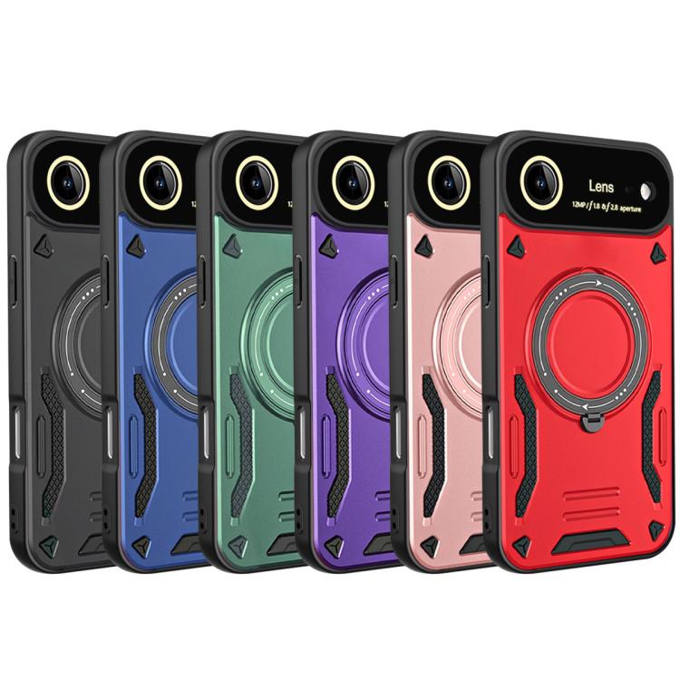 For iPhone Air Large Window MagSafe Holder Phone Case(Green) - iPhone Air Cases by buy2fix | Online Shopping UK | buy2fix