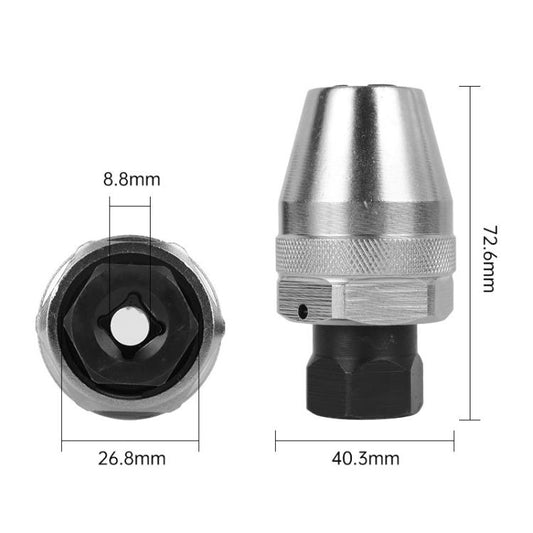 3/8 inch DR Bolt Screw Removal Tool(Black Silver) - Hand Tool Sets by buy2fix | Online Shopping UK | buy2fix