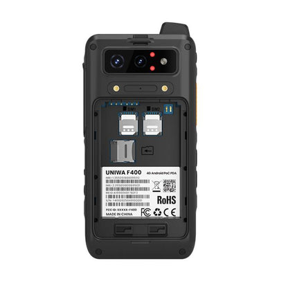 UNIWA F400 PoC Walkie Talkie Rugged Phone, Night Vision, 4GB+64GB, 4.0 inch Android 15  Mediatek Helio G81 Octa Core, Network: 4G, SOS, NFC, Plug:UK Plug(Black) - UNIWA by UNIWA | Online Shopping UK | buy2fix