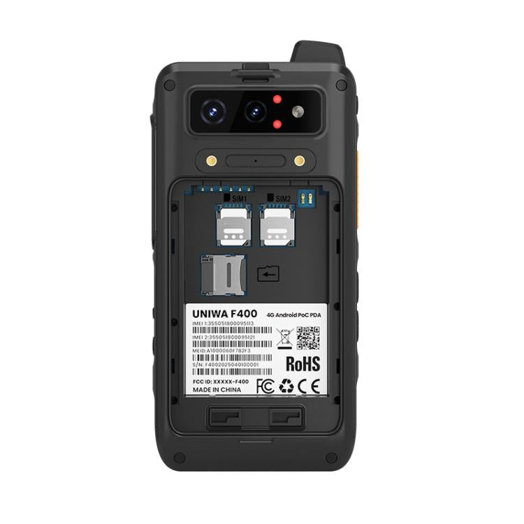 UNIWA F400 PoC Walkie Talkie Rugged Phone, Night Vision, 4GB+64GB, 4.0 inch Android 15  Mediatek Helio G81 Octa Core, Network: 4G, SOS, NFC, Plug:AU Plug(Black) - UNIWA by UNIWA | Online Shopping UK | buy2fix