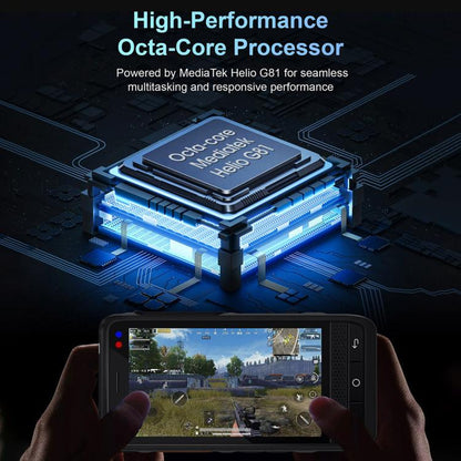 UNIWA F400 PoC Walkie Talkie Rugged Phone, Night Vision, 4GB+64GB, 4.0 inch Android 15  Mediatek Helio G81 Octa Core, Network: 4G, SOS, NFC, Plug:UK Plug(Black) - UNIWA by UNIWA | Online Shopping UK | buy2fix