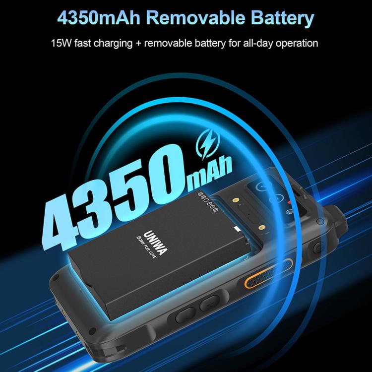 UNIWA F400 PoC Walkie Talkie Rugged Phone, Night Vision, 4GB+64GB, 4.0 inch Android 15  Mediatek Helio G81 Octa Core, Network: 4G, SOS, NFC, Plug:AU Plug(Black) - UNIWA by UNIWA | Online Shopping UK | buy2fix