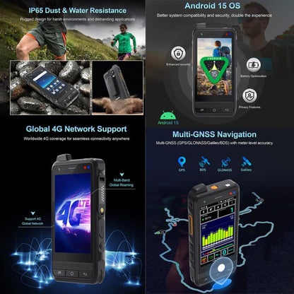 UNIWA F400 PoC Walkie Talkie Rugged Phone, Night Vision, 4GB+64GB, 4.0 inch Android 15  Mediatek Helio G81 Octa Core, Network: 4G, SOS, NFC, Plug:US Plug(Black) - UNIWA by UNIWA | Online Shopping UK | buy2fix