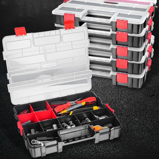 Hardware Parts Portable Multi-functional Compartment Storage Box, Size:38x29.5xcm - Other Tools by buy2fix | Online Shopping UK | buy2fix