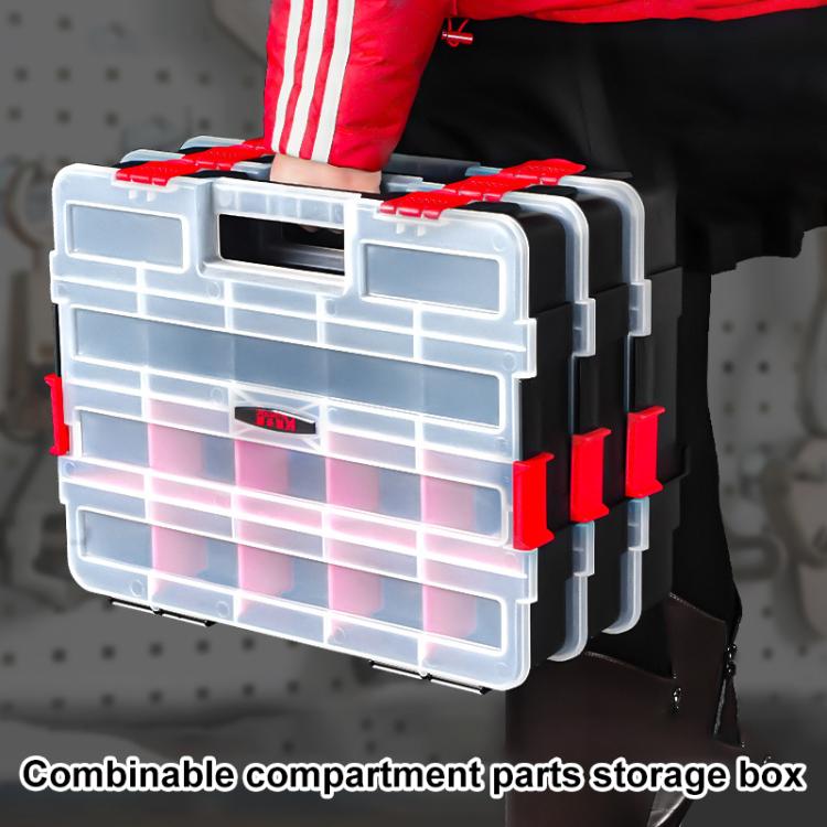 Hardware Parts Portable Multi-functional Compartment Storage Box, Size:38x29.5xcm - Other Tools by buy2fix | Online Shopping UK | buy2fix
