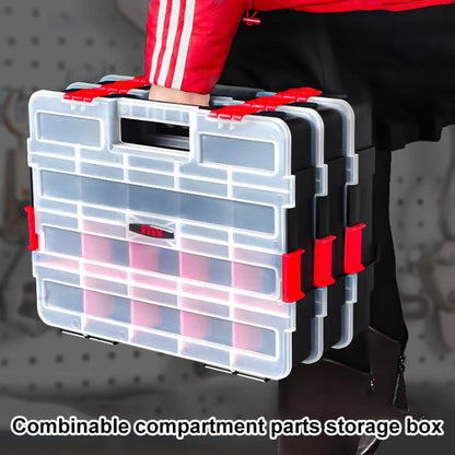 Hardware Parts Portable Multi-functional Compartment Storage Box, Size:38x29.5xcm - Other Tools by buy2fix | Online Shopping UK | buy2fix