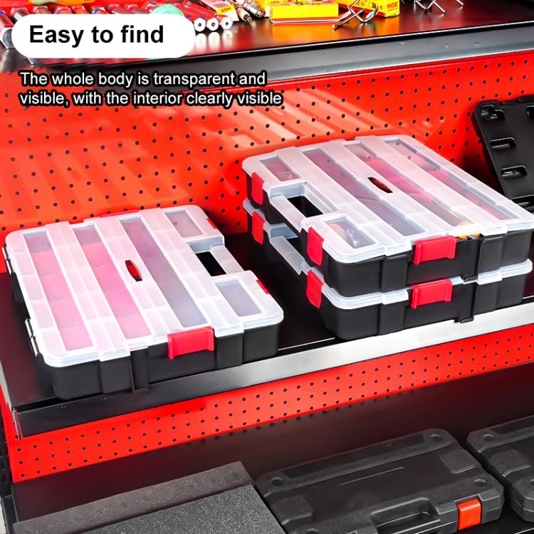 Hardware Parts Portable Multi-functional Compartment Storage Box, Size:38x29.5xcm - Other Tools by buy2fix | Online Shopping UK | buy2fix