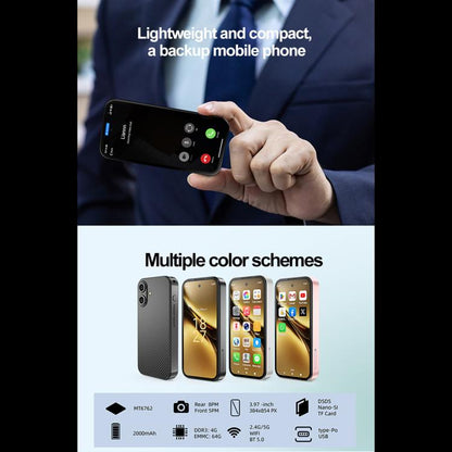 Q333, 4GB+64GB, 3.97 inch Android 12 Mediatek MT6762 Octa Core, Network: 4G, Dual SIM(Pink) -  by buy2fix | Online Shopping UK | buy2fix