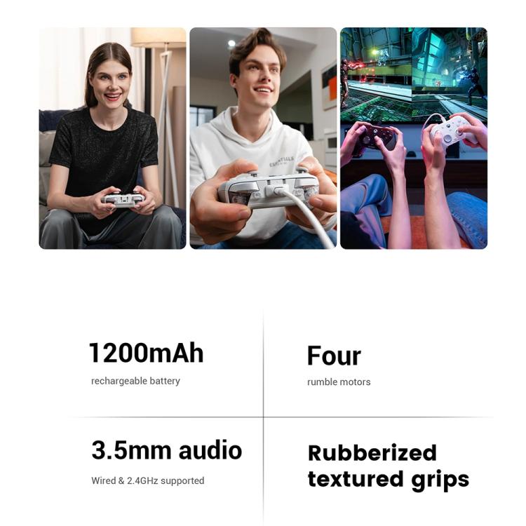 GameSir G7 Pro Bluetooth Wireless Tri-Mode Game Controller for Xbox / Steam / PC / Android(White) - Controller Gamepad by GameSir | Online Shopping UK | buy2fix