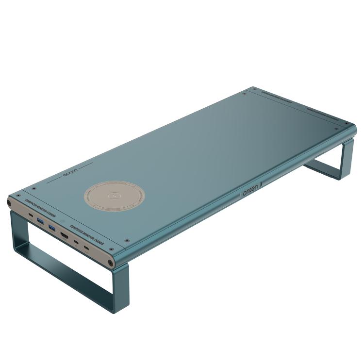 Onten OTN-95209 Computer Laptop Monitor Riser Holder, with Wireless Charging - Laptop Stand by Onten | Online Shopping UK | buy2fix