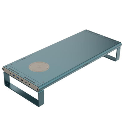 Onten OTN-95209 Computer Laptop Monitor Riser Holder, with Wireless Charging - Laptop Stand by Onten | Online Shopping UK | buy2fix