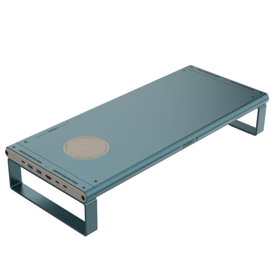 Onten OTN-95209 Computer Laptop Monitor Riser Holder, with Wireless Charging - Laptop Stand by Onten | Online Shopping UK | buy2fix