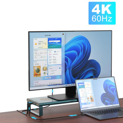 Onten OTN-95209 Computer Laptop Monitor Riser Holder, with Wireless Charging - Laptop Stand by Onten | Online Shopping UK | buy2fix