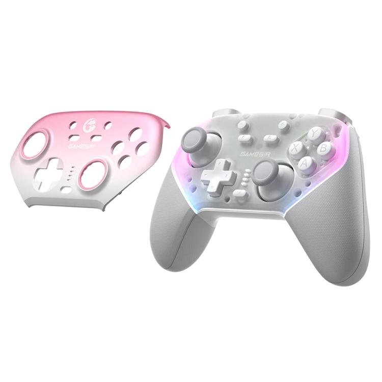 GameSir Super Nova T4 Nova Pro Tri-Mode Wireless Game Controller for PC / Steam / Switch / iOS / Android(Pink) - Controller Gamepad by GameSir | Online Shopping UK | buy2fix