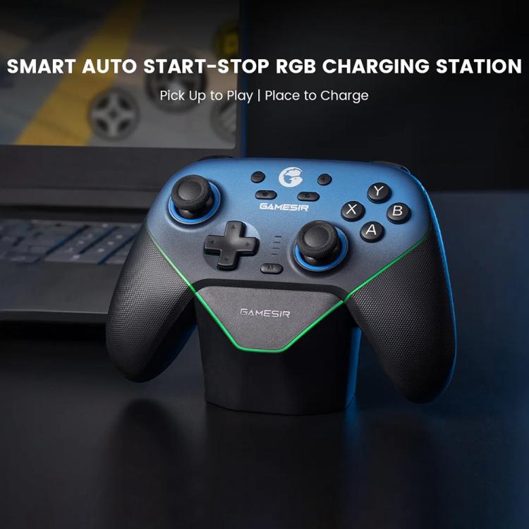 GameSir Super Nova T4 Nova Pro Tri-Mode Wireless Game Controller for PC / Steam / Switch / iOS / Android(Blue) - Controller Gamepad by GameSir | Online Shopping UK | buy2fix