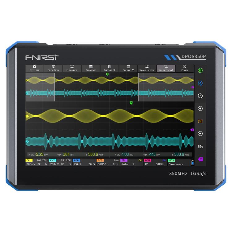 FNIRSI DPOS350P 4 in 1 7 inch IPS HD Touch Screen 350M Tablet Oscilloscope(US Plug) - Other Tester Tool by FNIRSI | Online Shopping UK | buy2fix