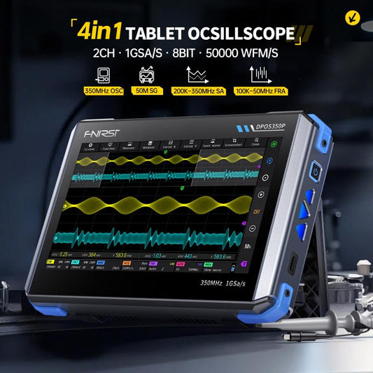 FNIRSI DPOS350P 4 in 1 7 inch IPS HD Touch Screen 350M Tablet Oscilloscope(EU Plug) - Other Tester Tool by FNIRSI | Online Shopping UK | buy2fix